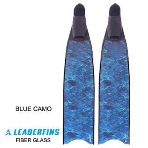 Leaderfins Blue Camo Fiber Glass